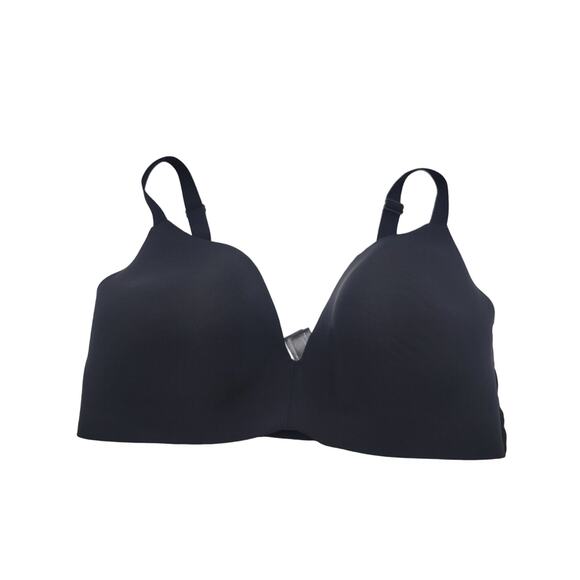 Amazon Essentials Black Full Figure Convertible Wire Free T-Shirt Bra Size 38DD - Picture 1 of 7